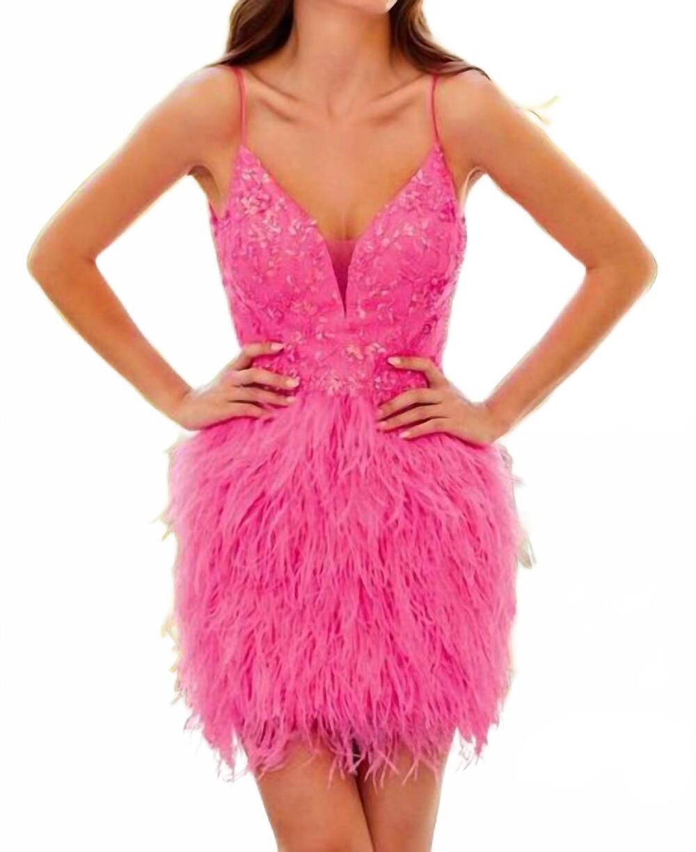 NEW AMARRA sleeveless mini dress in neon pink